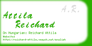 attila reichard business card
